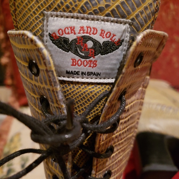 Rock and Roll  Front Lace Up Boots - Picture 4 of 8